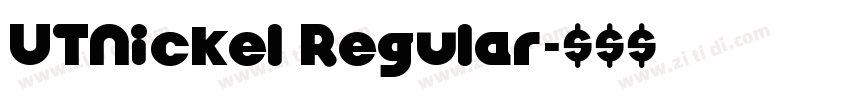 UTNickel Regular字体转换